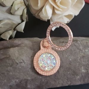 ⚡SALE⚡ROSE GOLD CRYSTAL GEMS RING PHONE HOLDER